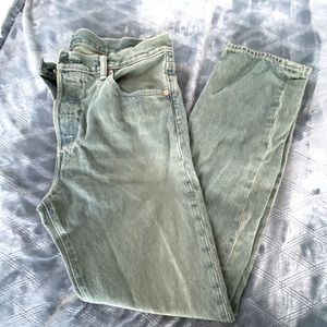 Levi’s Green Stonewashed Slim Jeans